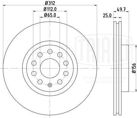 Trialli DF 180121 - Kočioni disk www.molydon.hr