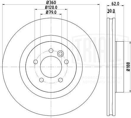 Trialli DF 130112 - Kočioni disk www.molydon.hr