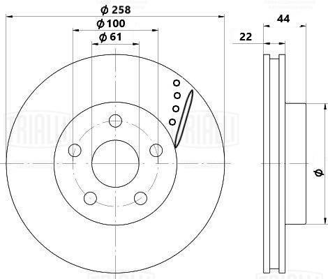 Trialli DF 3117s - Kočioni disk www.molydon.hr