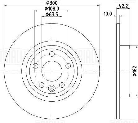 Trialli DF 240122 - Kočioni disk www.molydon.hr