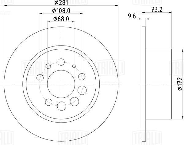 Trialli DF 250129 - Kočioni disk www.molydon.hr