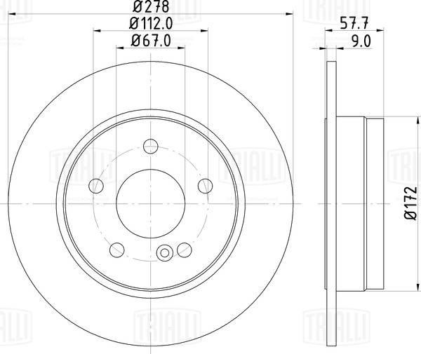 Trialli DF 250123 - Kočioni disk www.molydon.hr