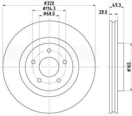 Trialli DF 266009 - Kočioni disk www.molydon.hr