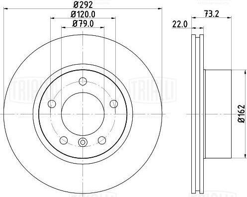 Trialli DF 261509 - Kočioni disk www.molydon.hr