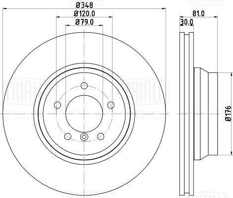 Trialli DF 261505 - Kočioni disk www.molydon.hr