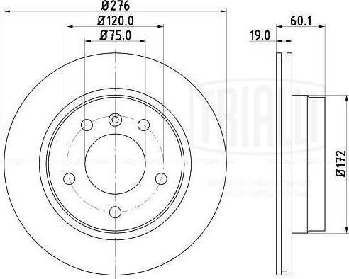 Trialli DF 263903 - Kočioni disk www.molydon.hr