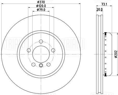 Trialli DF 210215 - Kočioni disk www.molydon.hr