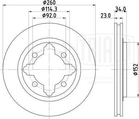 Trialli DF 230104 - Kočioni disk www.molydon.hr