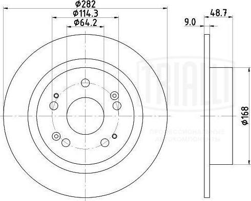 Trialli DF 230106 - Kočioni disk www.molydon.hr