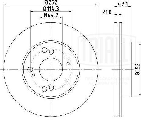 Trialli DF 230107 - Kočioni disk www.molydon.hr