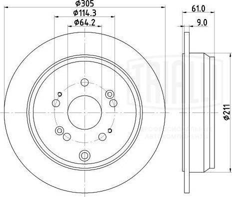 Trialli DF 230116 - Kočioni disk www.molydon.hr