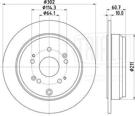 Trialli DF 230117 - Kočioni disk www.molydon.hr