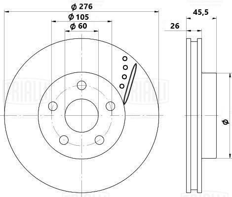 Trialli DF 2325s - Kočioni disk www.molydon.hr