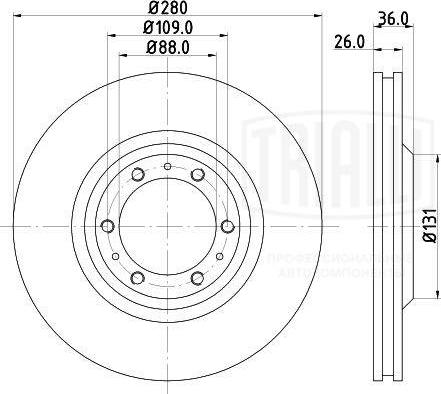 Trialli DF 270303 - Kočioni disk www.molydon.hr