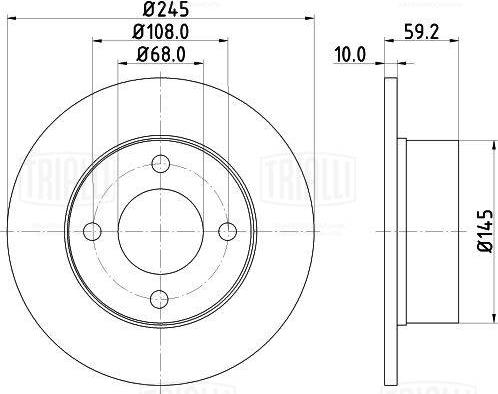 Trialli DF 270206 - Kočioni disk www.molydon.hr