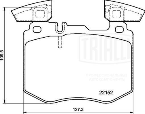 Trialli PF 4400 - Komplet Pločica, disk-kočnica www.molydon.hr