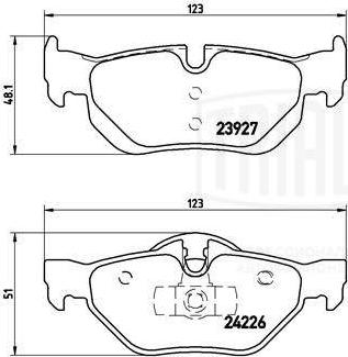 Trialli PF 4014 - Komplet Pločica, disk-kočnica www.molydon.hr