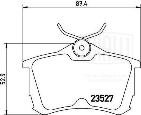 Trialli PF 4030 - Komplet Pločica, disk-kočnica www.molydon.hr