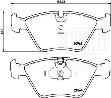 Trialli PF 4070 - Komplet Pločica, disk-kočnica www.molydon.hr