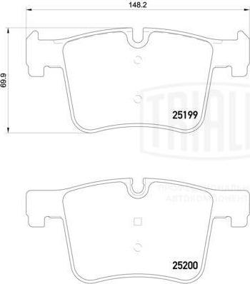 Trialli PF 4141 - Komplet Pločica, disk-kočnica www.molydon.hr