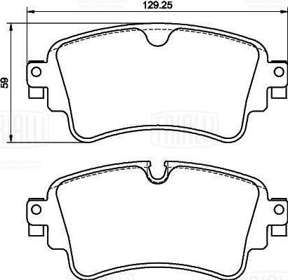 Trialli PF 4349CR - Komplet Pločica, disk-kočnica www.molydon.hr