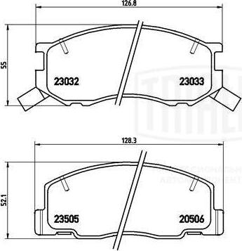 Trialli PF 4340 - Komplet Pločica, disk-kočnica www.molydon.hr