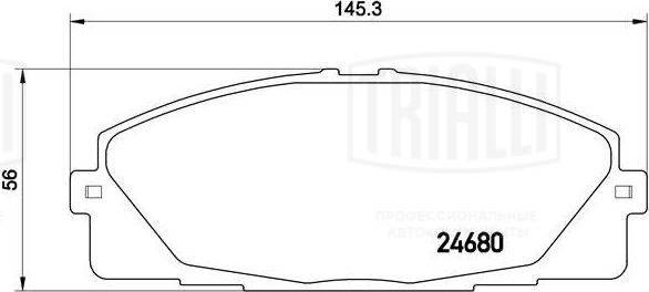 Trialli PF 4358 - Komplet Pločica, disk-kočnica www.molydon.hr