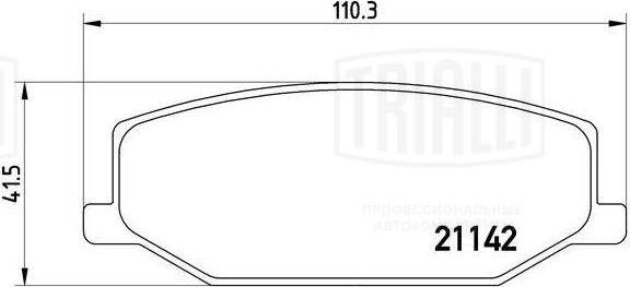 Trialli PF 4331 - Komplet Pločica, disk-kočnica www.molydon.hr