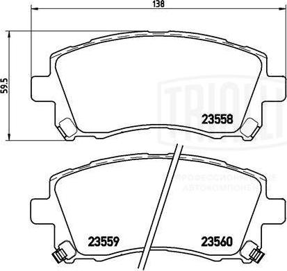 Trialli PF 4326 - Komplet Pločica, disk-kočnica www.molydon.hr