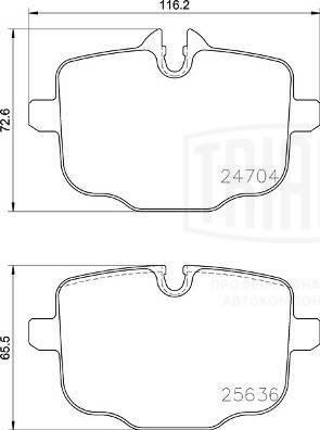 Trialli PF 4240 - Komplet Pločica, disk-kočnica www.molydon.hr