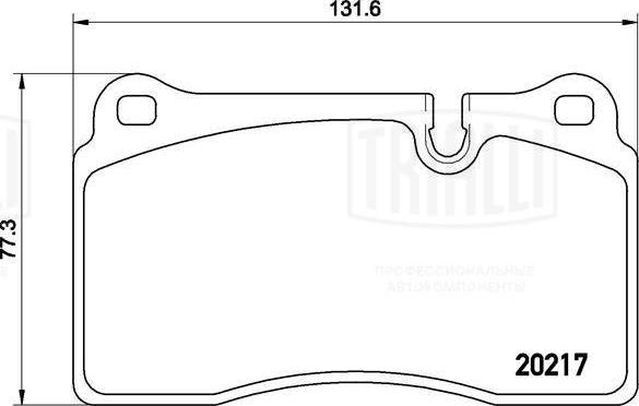 Trialli PF 4250 - Komplet Pločica, disk-kočnica www.molydon.hr