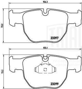 Trialli PF 4252 - Komplet Pločica, disk-kočnica www.molydon.hr