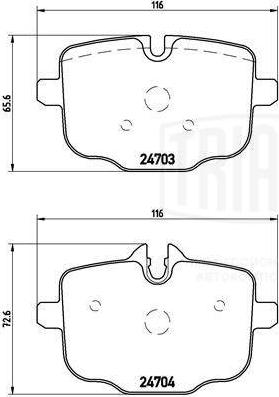 Trialli PF 4230 - Komplet Pločica, disk-kočnica www.molydon.hr