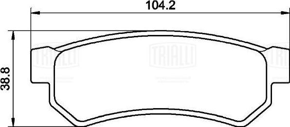 Trialli PF 0571CR - Komplet Pločica, disk-kočnica www.molydon.hr