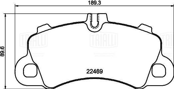 Trialli PF 1606 - Komplet Pločica, disk-kočnica www.molydon.hr