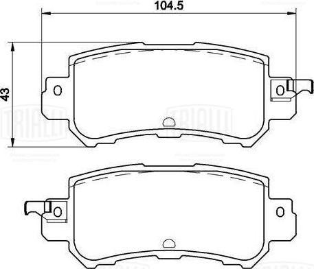 Trialli PF 2506CR - Komplet Pločica, disk-kočnica www.molydon.hr