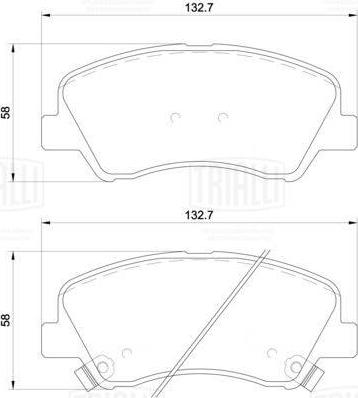 Trialli PF 2701CR - Komplet Pločica, disk-kočnica www.molydon.hr