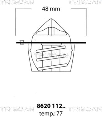 Triscan 8620 11277 - Termostat, rashladna tekućinu www.molydon.hr