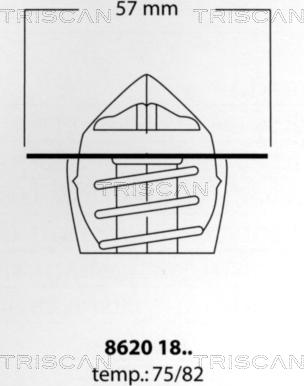 Triscan 8620 1882 - Termostat, rashladna tekućinu www.molydon.hr