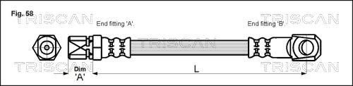 Triscan 8150 15211 - Kočiono crijevo, lajtung www.molydon.hr