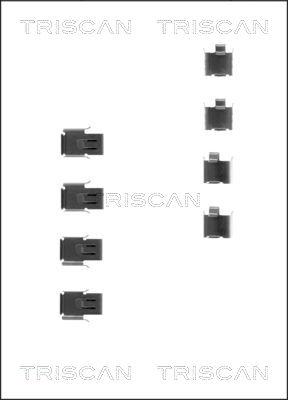 Triscan 8105 421585 - Komplet pribora, Pločica disk kočnice www.molydon.hr