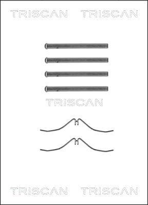 Triscan 8105 501509 - Komplet pribora, Pločica disk kočnice www.molydon.hr