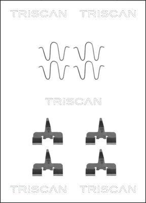 Triscan 8105 501582 - Komplet pribora, Pločica disk kočnice www.molydon.hr