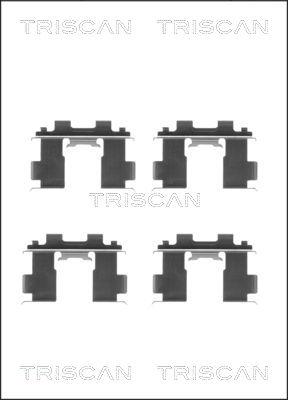 Triscan 8105 141590 - Komplet pribora, Pločica disk kočnice www.molydon.hr