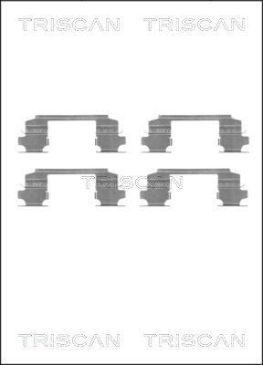 Triscan 8105 141597 - Komplet pribora, Pločica disk kočnice www.molydon.hr