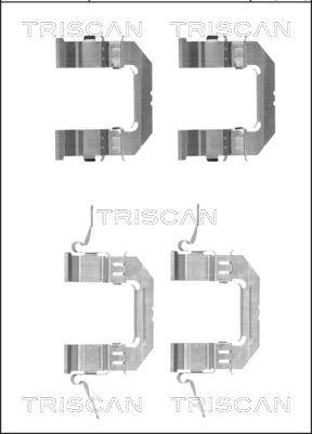 Triscan 8105 141600 - Komplet pribora, Pločica disk kočnice www.molydon.hr