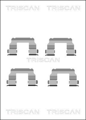 Triscan 8105 151349 - Komplet pribora, Pločica disk kočnice www.molydon.hr