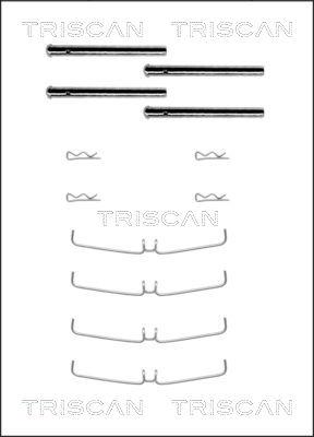 Triscan 8105 101456 - Komplet pribora, Pločica disk kočnice www.molydon.hr