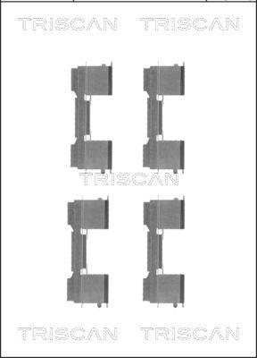 Triscan 8105 101650 - Komplet pribora, Pločica disk kočnice www.molydon.hr