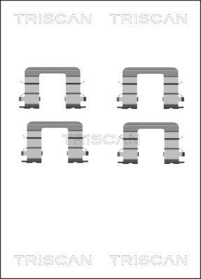 Triscan 8105 181007 - Komplet pribora, Pločica disk kočnice www.molydon.hr